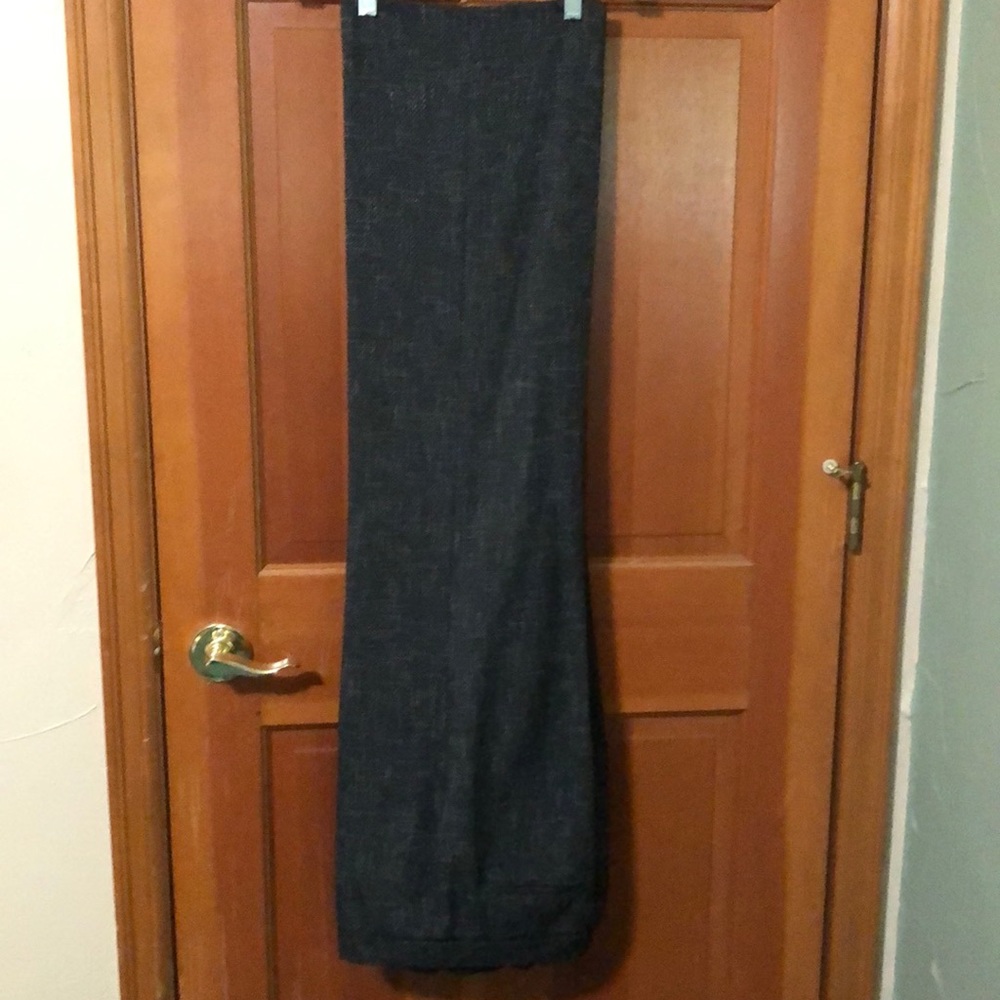 tailored lined navy slacks